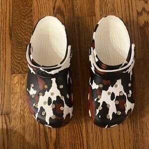 Crocs Cow print black/brown